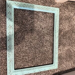 Elegant Blue Ornate Picture Frame